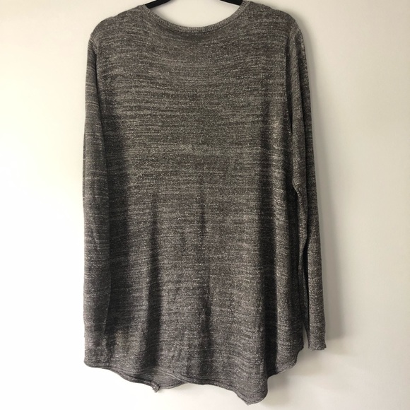 PREMISE STUDIO Silver Gray Long Sleeve Top - Picture 3 of 8